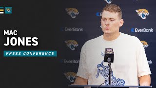 Mac Jones Discusses Performance in Week 10 Loss to Vikings  Jacksonville Jaguars [upl. by Ahsimal]