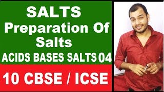 PreParation Of SALTS  Soluble and insoluble Salt  Class 10 ICSE  CBSE  Acids Base Salts [upl. by Ltsyrk983]