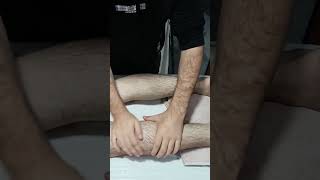 STRESS RELIEF BACK LEG MASSAGE THERAPY massage asmr shorts relaxing chiropractor [upl. by Ltney]