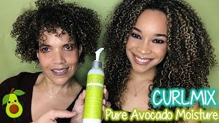 NEW CurlMix Pure Avocado Moisture  Review amp Wash n Go [upl. by Monika]