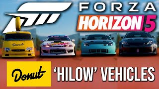 Forza Horizon 5 Donut Media HiLow Story Vehicles Series 22 [upl. by Eelarac]