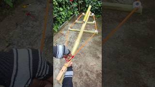 Amazing Design Slingshot Craft Use Green Bamboo diy craft youtubeshorts wood bamboo [upl. by Isabelle]