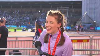 Yaroslava Mahuchikh Jumps 2 Meters at Stockholm Diamond League [upl. by Miharbi88]