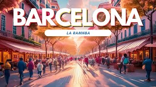 Walking La Rambla Barcelona A Stroll Down Barcelona’s Most Iconic Street [upl. by Enrak]