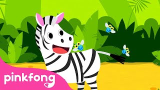 🦓Zebra  Canções de Animais  Pinkfong Canções para Crianças [upl. by Sabian]