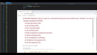 ✅ Unhandled Rejection Error input is a void element tag and must neither have children 1TAG [upl. by Ashbaugh]