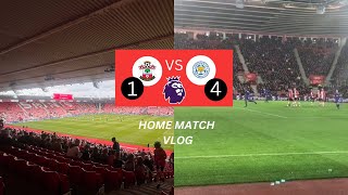 Southampton vs Leicester City Vlog  41 Defeat 😪 [upl. by Ahseik]