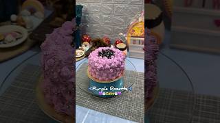 Purple Rosette Cake 💜🎂 rosettes blueberrycake cake shorts viralshorts trendingshorts [upl. by Niraj]