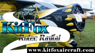 Kitfox KitFox Aircraft with Rotec Radial aircraft engine [upl. by Erkan553]