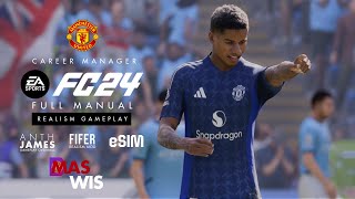 Manchester City vs Manchester United  Premier League Match Week 1  Full Manual Gameplay  EA FC 24 [upl. by Ibed]