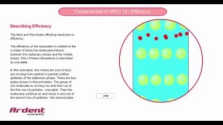 Fundamentals of HPLC 18  Describing Efficiency [upl. by Einama]