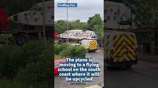 Iconic historic plane leaves Colwick school site [upl. by Karin]