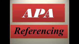 APA style referencing  APA style referencing tutorial in English  How to reference in APA style [upl. by Lleze]