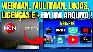 COMO INSTALAR WEBMAN MULTIMAN 15 MIL LICENÇAS LOJAS E MAIS DIRETO DO PS3 HEN 490  2024 [upl. by Angela]