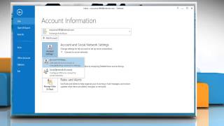 How to check Hotmail account with Microsoft® Outlook 2013 in Windows® 81 [upl. by Aserahs692]