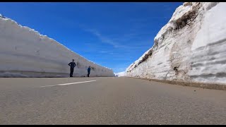 Oberalp Pass Switzerland  Car ride in HUGE 15 FEET SNOW ON SUMMIT [upl. by Monique]