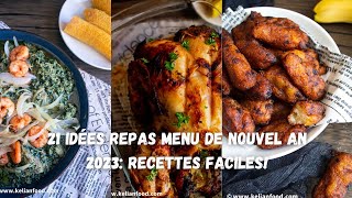 21 idées repas menu de nouvel an 2023 que derecettes faciles et PAS CHER du tout [upl. by Annatnom]