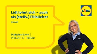 Lidl lohnt sich – auch als stellv Filialleiter [upl. by Ycnuahc]