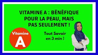 VITAMINE A en 3 points  rôles  carence  sources alimentaires [upl. by Pease46]