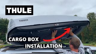 How to Install a THULE Cargo Box [upl. by Ahsykal]