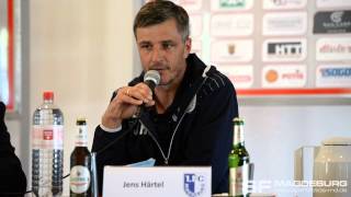 Pressekonferenz  Berliner AK 07 gegen 1 FC Magdeburg 21 10  wwwsportfotosmdde [upl. by Senskell]