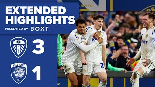 Extended highlights Leeds United 31 Hull City  EFL Championship [upl. by Siroval]