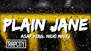 AAP Ferg  Plain Jane REMIX Lyrics ft Nicki Minaj [upl. by Adnil]