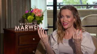 Leslie Mann Interview Welcome to Marwen [upl. by Dag912]