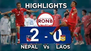 Nepal vs Laos Highlights  Prime Ministers Three Nations Cup 2023 [upl. by Tews]