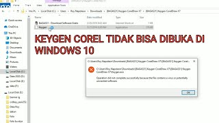 Keygen corel draw tidak bisa dibuka atau dianggap virus di windows 10 ini solusinya [upl. by Niple]