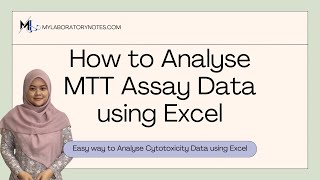 How to Analyse MTTMTS Assay Data and IC50 using Excel [upl. by Cirted668]