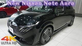 新型日産ノートオーラ G FOUR leather edition 2024年ブラック  NEW 2024 NISSAN NOTE AURA  New Nissan Aura 2024 Black [upl. by Baruch]