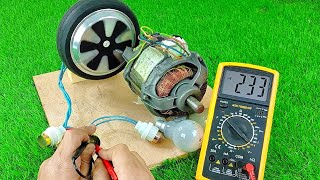 The energy is free to produce 233 volt electricity using the hoverboard wheel [upl. by Dawaj159]