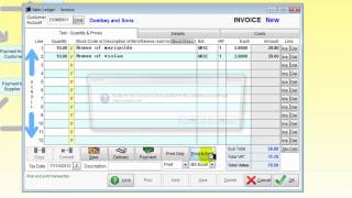 Adminsoft Accounts Invoice to customer [upl. by Willy930]