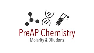 PreAP Chemistry Molarity amp Dilutions [upl. by Alyam]