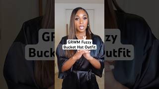 Style this fuzzy bucket hat with me grwm styleinspo fashion outfitstyling outfitsinspo ootd [upl. by Gnuy]