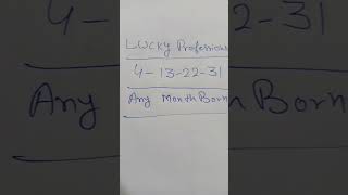 Lucky profession according date of birth numerology numerologist shorts viralvideo reals [upl. by Marchak726]