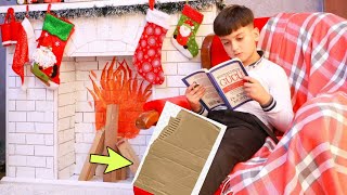 Kardondan Yeni İl Kamini HazırladımDIY Cardboard FireplaceКамин из картона своими руками [upl. by Lennor]