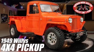 1949 Willys Pickup Restomod For Sale Vanguard Motor Sale 0259 [upl. by Olinad]