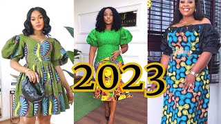 MODÈLE AFRICAIN 2023  MODÈLES DES ROBES AFRICAINE 2023  ROBES EN PAGNE  ANKARA DRESSES 2022 [upl. by Ahsiei300]