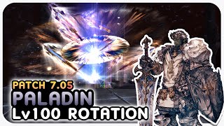 PALADIN Level 100 Rotation Showcase  250s  2 Mins  Dawntrail Patch 705 [upl. by Urissa]