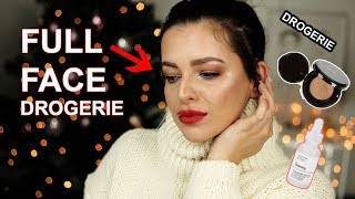 Full Face Makeup using only  DROGERIE MAKEUP Part 2  Diana Delo [upl. by Otho]