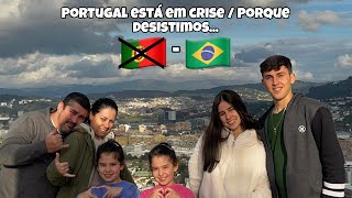 Voltamos para o BrasilPorque desistimos de Portugal 🇵🇹Nossa experiência 😔 [upl. by Lilias]