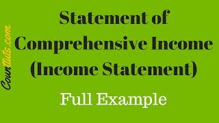 Statement of Comprehensive Income Income Statement  Full Example [upl. by Dympha]