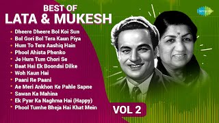 Lata Mangeshkar And Mukesh Songs  Ek Pyar Ka Naghma Hai  Paani Re Paani  NonStop Playlist [upl. by Aisatana320]