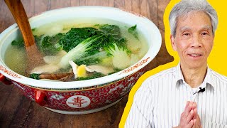 😊 Dads SOOTHING Bok Choy Soup 白菜猪肉汤 [upl. by Sivaj66]