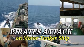 Actual Videos of Pirates attack onboard Motor Tanker Ship  February 9 2021 [upl. by Emrich]