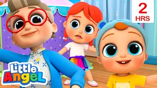 We Love Grandma and Grandpa  Little Angel  Nursery Rhymes for Babies [upl. by Lamori]