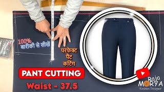 Mastering the Art of Pant Cutting Learn With Very Easy Method  Gents Fitting Pant Cutting [upl. by Stratton]