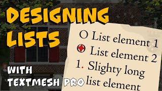 This is how you layout lists with TextMeshPro [upl. by Cesaro538]